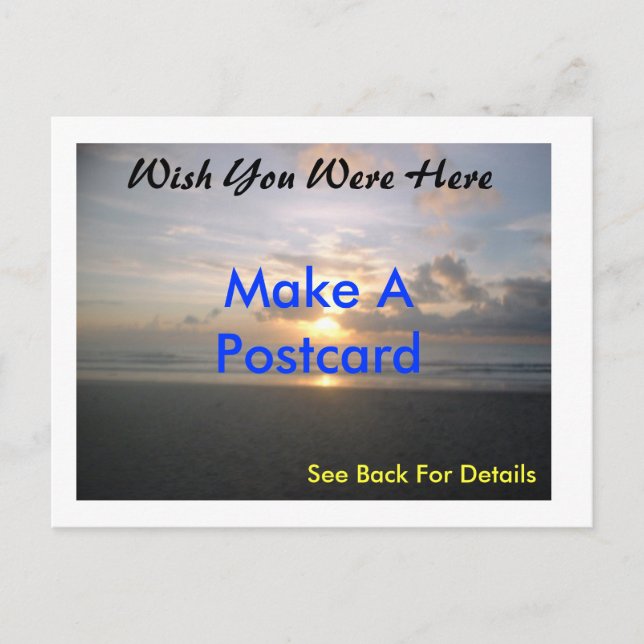 Cartão Postal Cartão-postal personalizado (Frente)