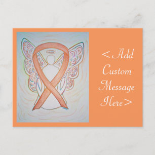Cartão Postal Cartão-postal personalizado de Angel com consciê