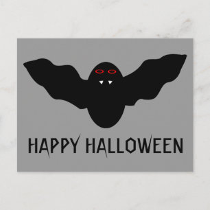 Cartão Postal Cartão-postal personalizado de Bat Vampiro do Hall