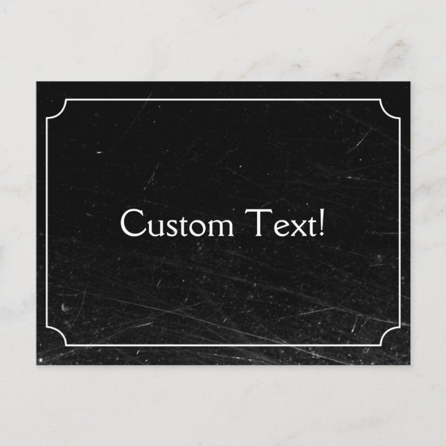 Cartão Postal Cartão-postal personalizado de filme silencioso em (Frente)