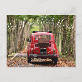 Cartão Postal Cartão-postal personalizado de mudança de endereço