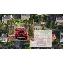 Cartão-postal personalizado de mudança de endereço