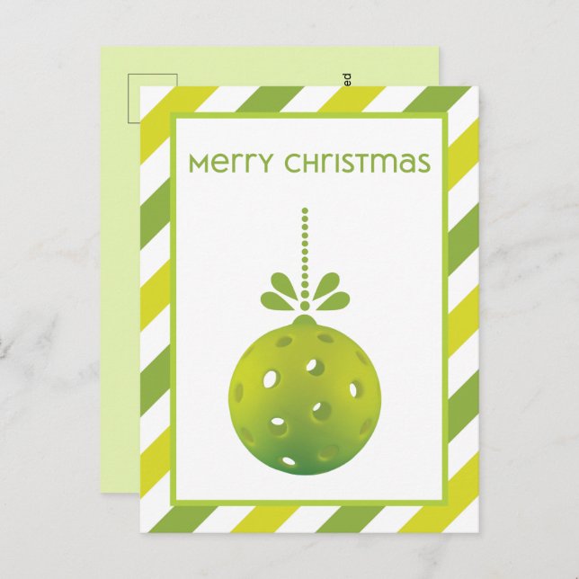 Cartão Postal Cartão-postal personalizado de Pickleball moderno (Frente/Verso)