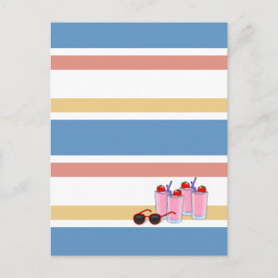 Cartão Postal Cartão-postal personalizado de Verão