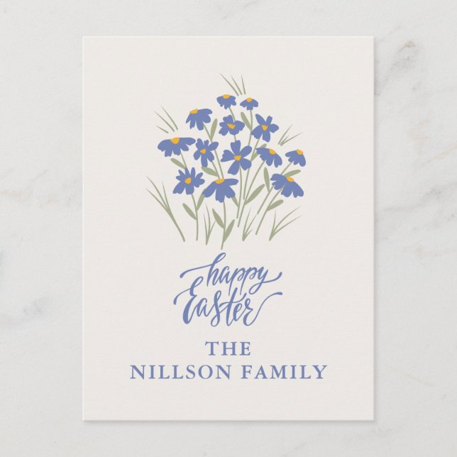 Cartão Postal Cartão-postal personalizado do felz pascoa (Frente)