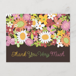 Cartão Postal Cartão-postal personalizado do Jardim das Flores 