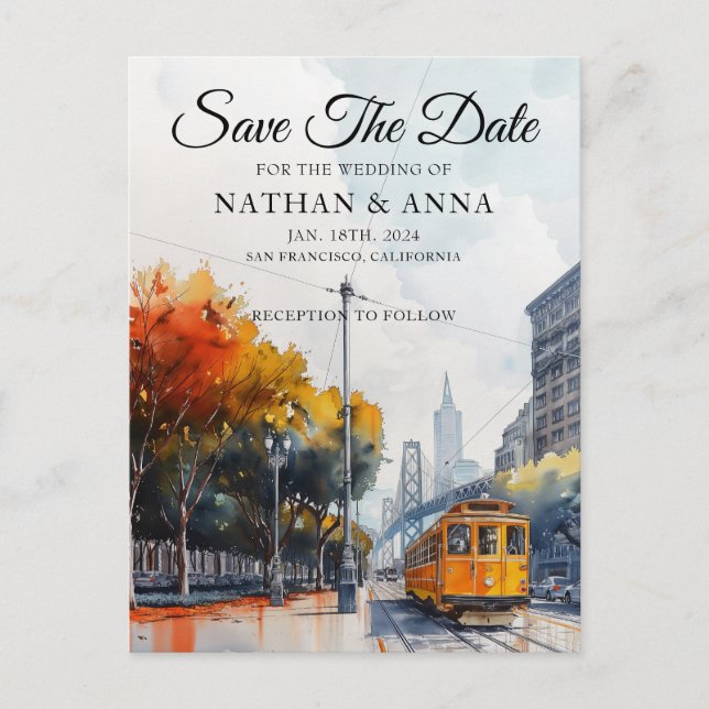 Cartão Postal Cartão-postal personalizado em São Francisco (Frente)