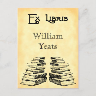Cartão Postal Cartão-postal Personalizado Ex-Libris e Livros