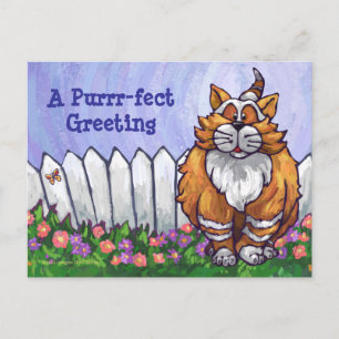 Cartão Postal Cartão-postal personalizado Ginger Cat