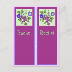 Cartão Postal Cartão-postal Personalizado Rachel