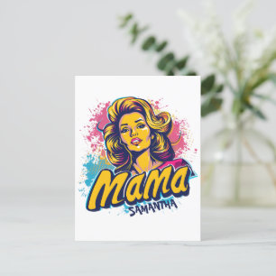 Cartão Postal Cartão-postal Personalizado Retro Mama Pop Art (14