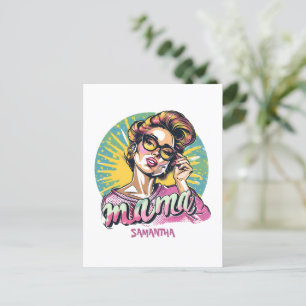 Cartão Postal Cartão-postal Personalizado Retro Mama Pop Art (16