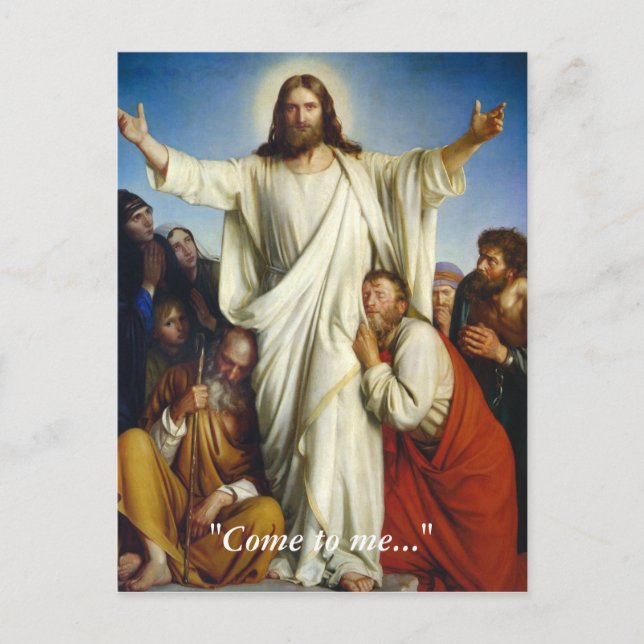 Cartão Postal Cartão-postal personalizado "Venha até mim" (Frente)