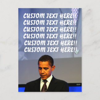 Cartão Postal Cartão-postal personalizável Barack Obama