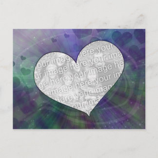 Cartão Postal Cartão-postal personalizável de explosão cardíaca