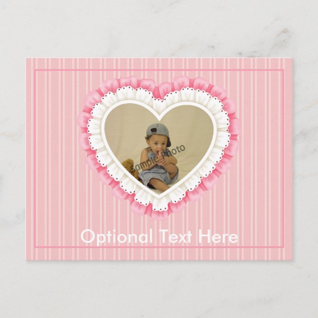 Cartão Postal Cartão-postal Personalizável do Eyelet Lace (Frente)