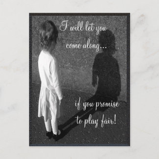 Cartão Postal Cartão-postal personalizável para fair play