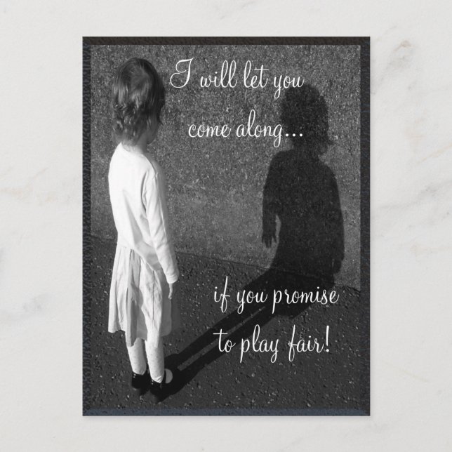 Cartão Postal Cartão-postal personalizável para fair play (Frente)