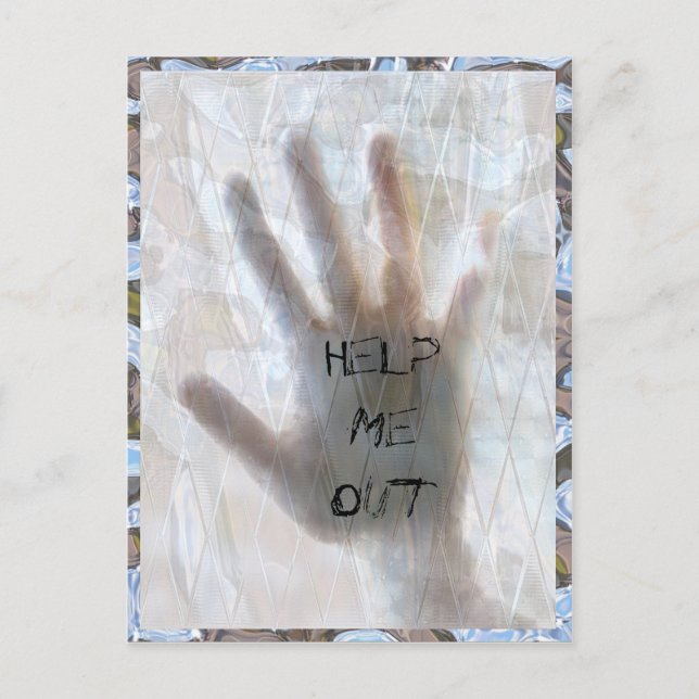 Cartão Postal Cartão-postal personalizável para me ajudar (Frente)