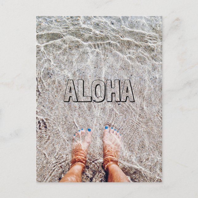 CARTÃO POSTAL CARTÃO-POSTAL PÉS NO OCEANO (Frente)