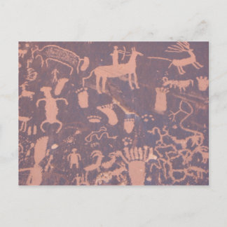 Cartão Postal Cartão-postal Petroglicphs Rock