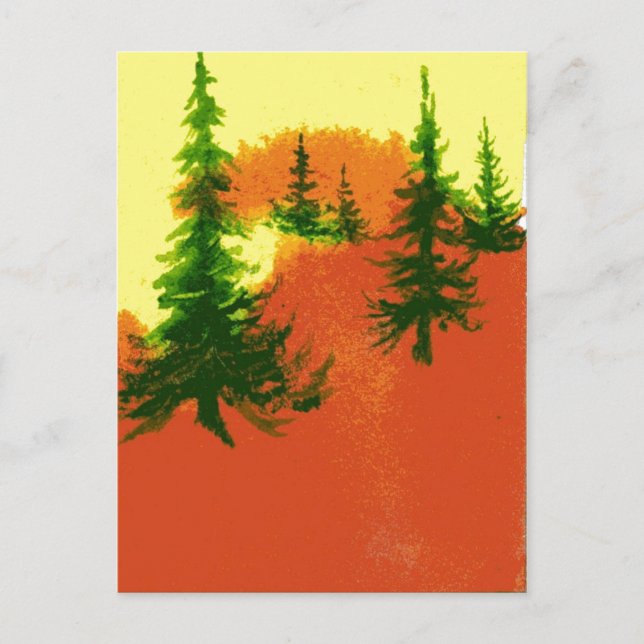 Cartão Postal Cartão-postal "Pines in the Ridge #3" (Frente)