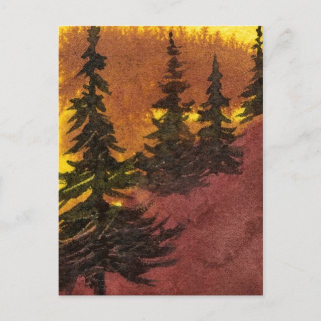 Cartão Postal Cartão-postal "Pines on the Ridge #1" (Frente)