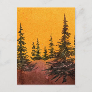 Cartão Postal Cartão-postal "Pines on the Ridge #3" Country Road