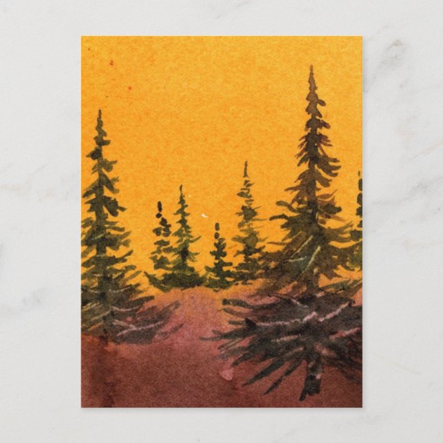 Cartão Postal Cartão-postal "Pines on the Ridge #3" Country Road (Frente)