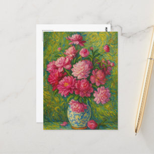 Cartão Postal Cartão-postal Pink Peony