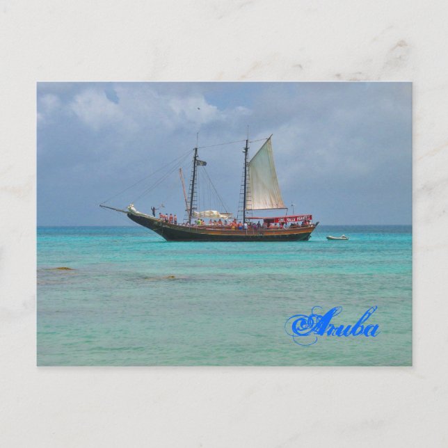 Cartão Postal Cartão-postal Pirata de Aruba (Frente)