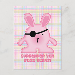 Cartão Postal Cartão-postal Pirate Bunny