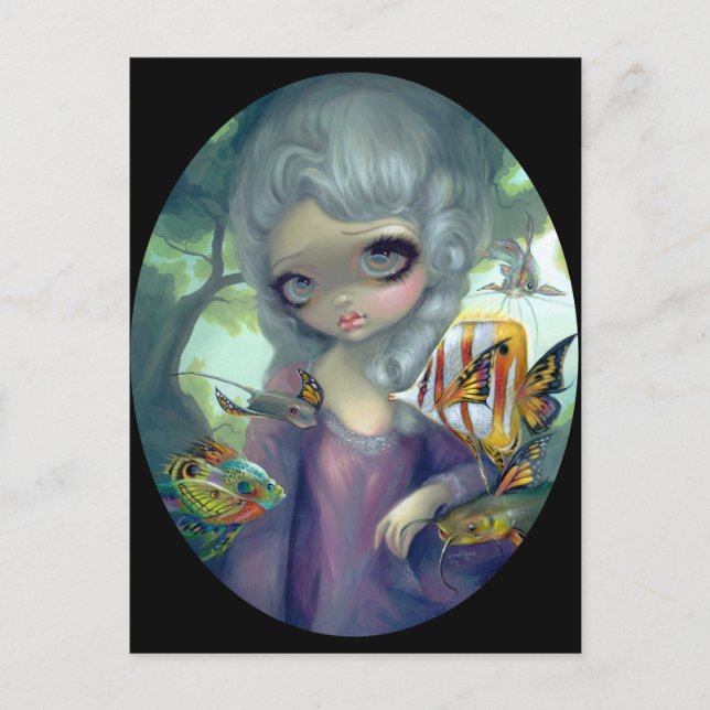 Cartão Postal Cartão-postal "Poissons Volants: O Retrato" (Frente)