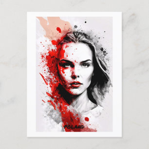 Cartão Postal Cartão-postal Polônia - Retrato - Mundo das Mulher
