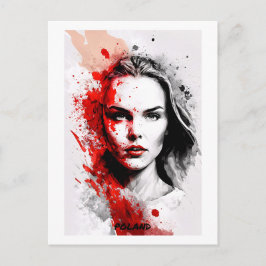 Cartão Postal Cartão-postal Polônia - Retrato - Mundo das Mulher