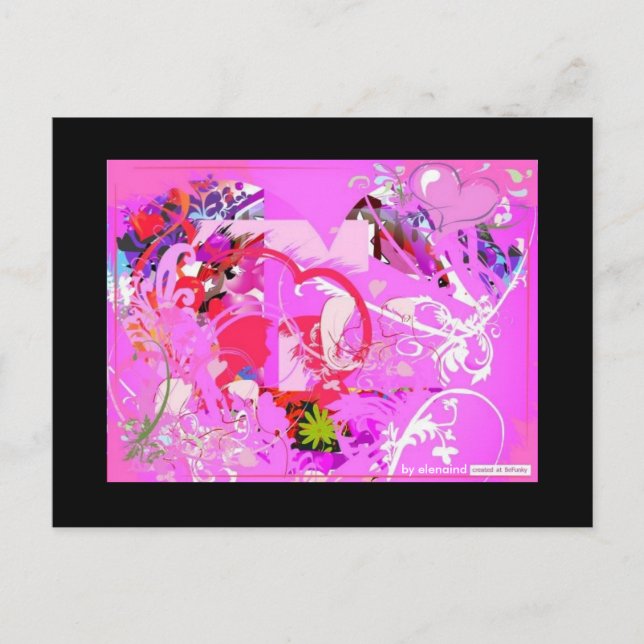 Cartão Postal Cartão-postal pop Love (Frente)