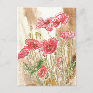 Cartão Postal Cartão-postal 'Poppies Selvagens'