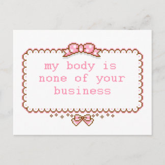Cartão Postal Cartão-postal positivo Corpo