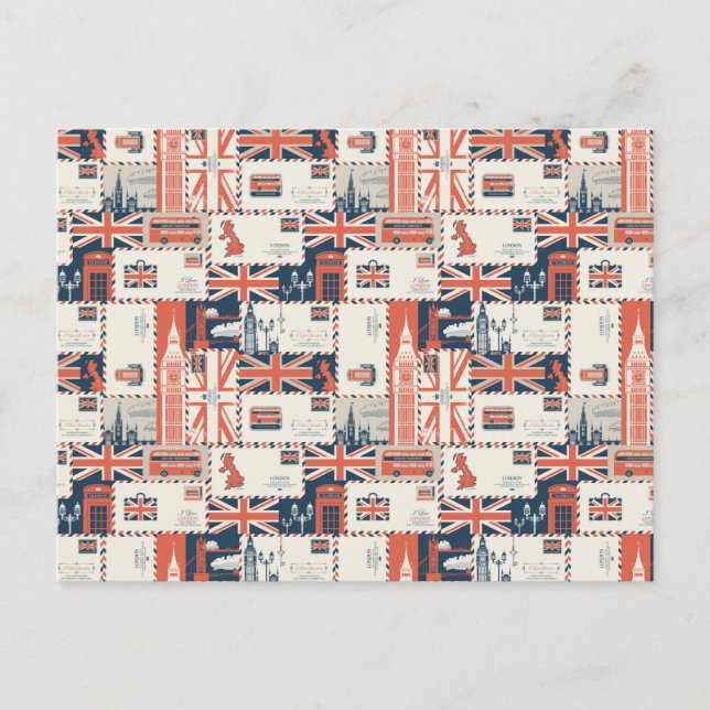 Cartão Postal Cartão-postal Poste de Londres (Frente)