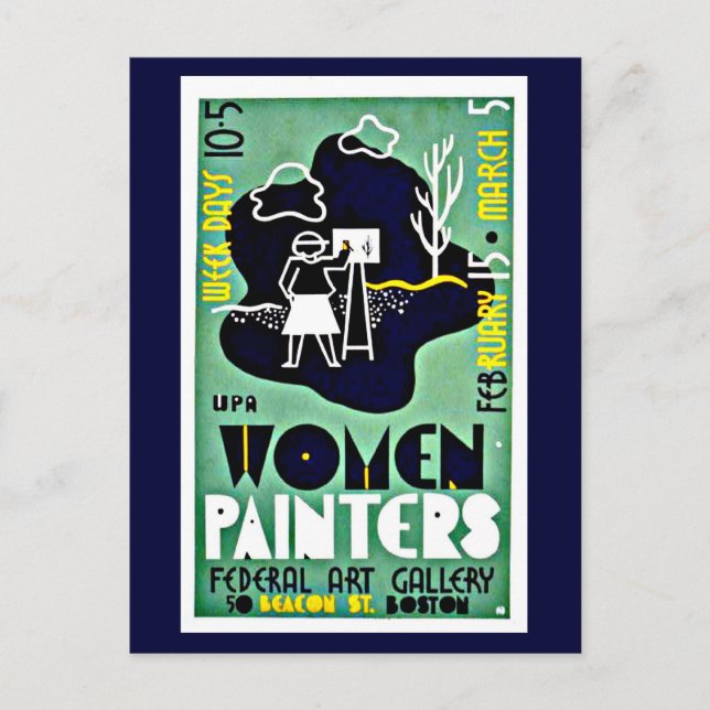 Cartão Postal Cartão-postal - Posters WPA de Boston-4 (Frente)