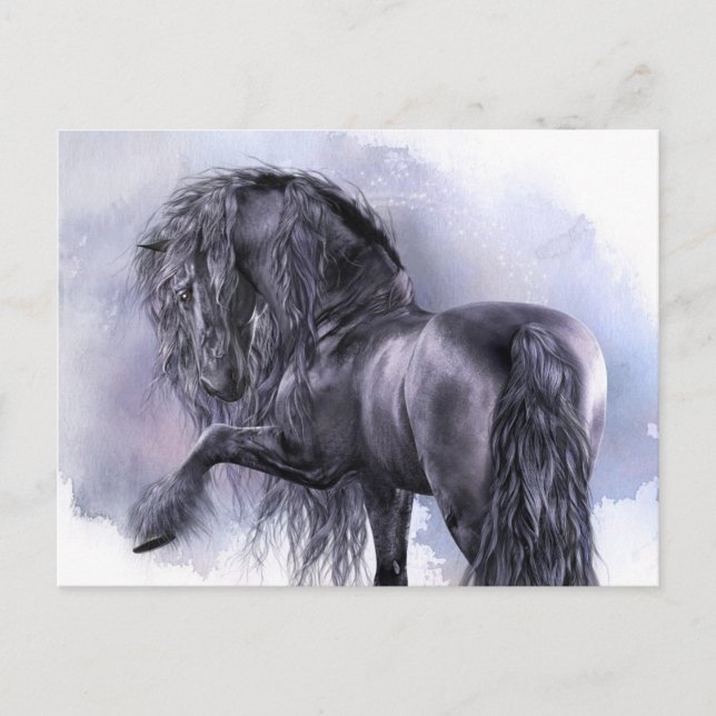 Cartão Postal Cartão-postal preto (Frente)