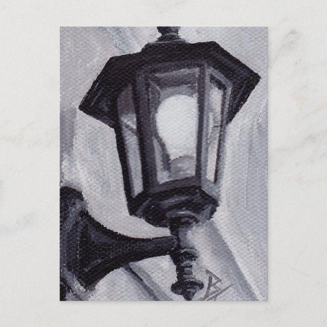 Cartão Postal Cartão-postal preto e branco (Frente)