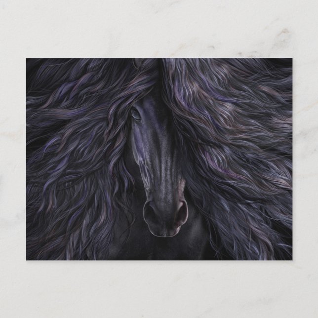 Cartão Postal Cartão-postal preto-mágico (Frente)