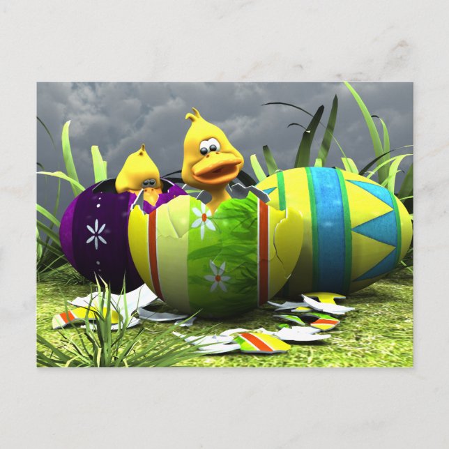 Cartão Postal Cartão-postal primavera Hatching (Frente)