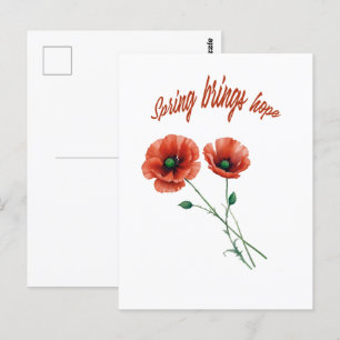 Cartão Postal "Cartão-postal Primavera Hope"
