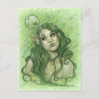 Cartão-postal primavera Moon