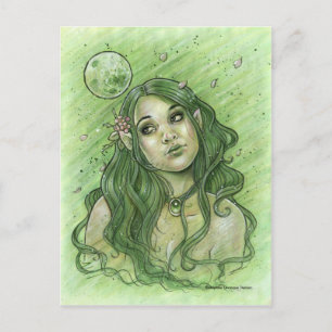 Cartão Postal Cartão-postal primavera Moon