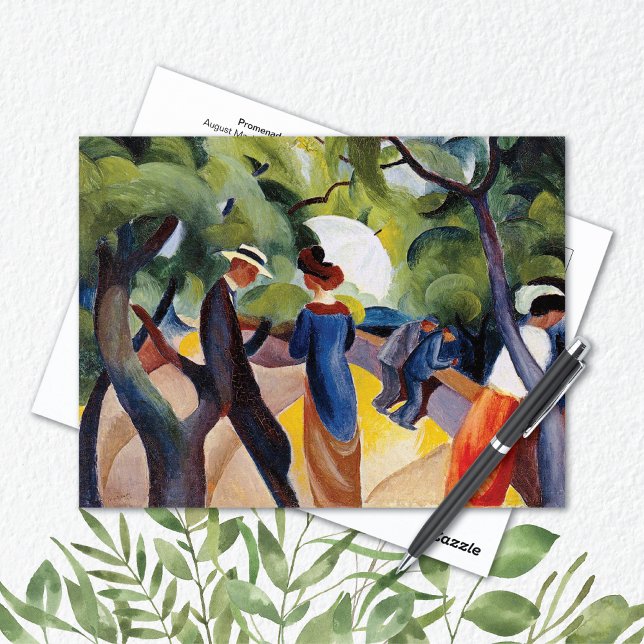 Cartão Postal Cartão-postal Promenade em Park August Macke (Criador carregado)