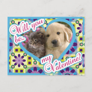 Cartão Postal Cartão-postal Puppy Love