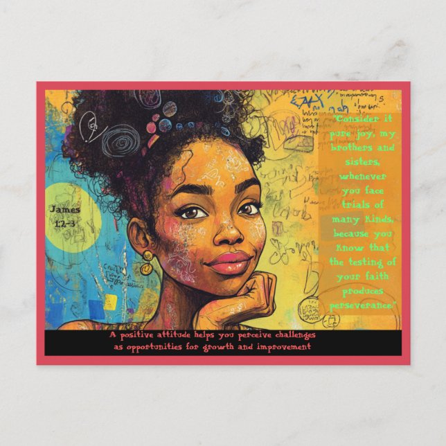 Cartão Postal Cartão-postal que empodera a fé (Frente)